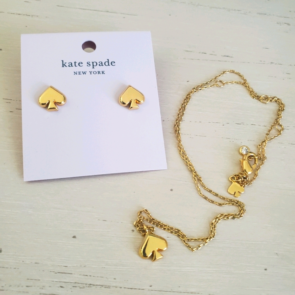 Kate Spade Gold Spade Jewelry Set